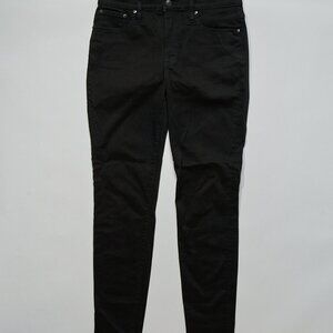J CREW 9" MID-RISE TOOTHPICK JEAN IN NEW BLACK
